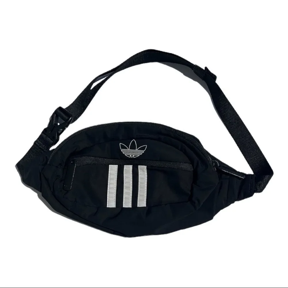 Adidas Black & White Belt Bag